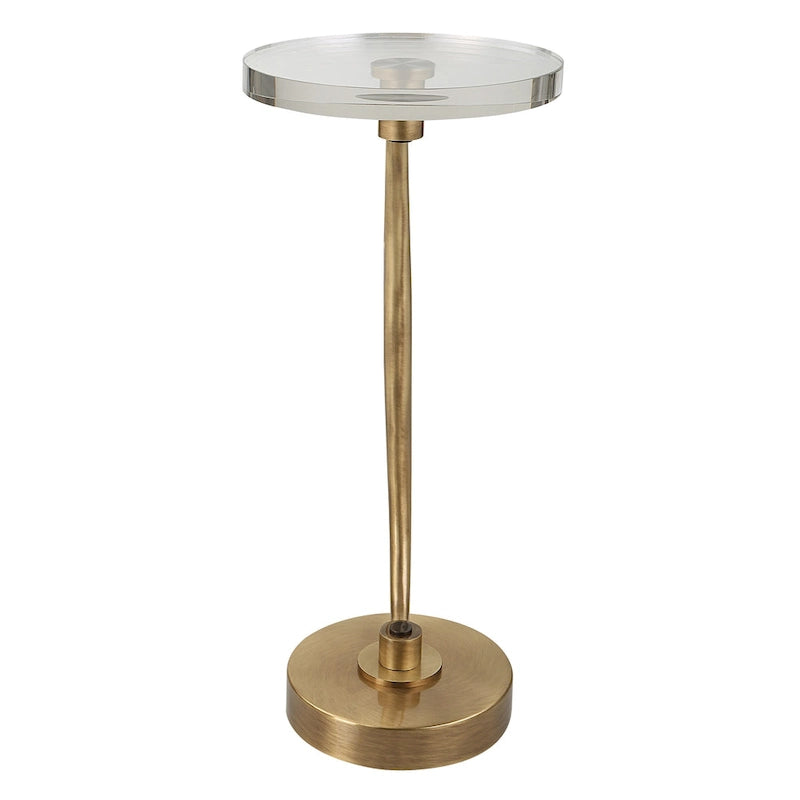 Table d'appoint Uttermost Waveney en laiton - 11,5L x 24H x 11,5P