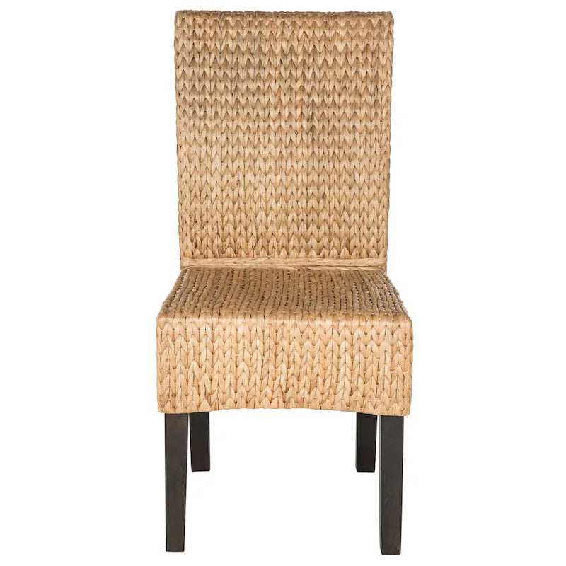 SAFAVIEH Clemensa Chaise de salle à manger naturelle (Lot de 2) - 18,1 x 22,8 x 39 - 18L x 23P x 39H