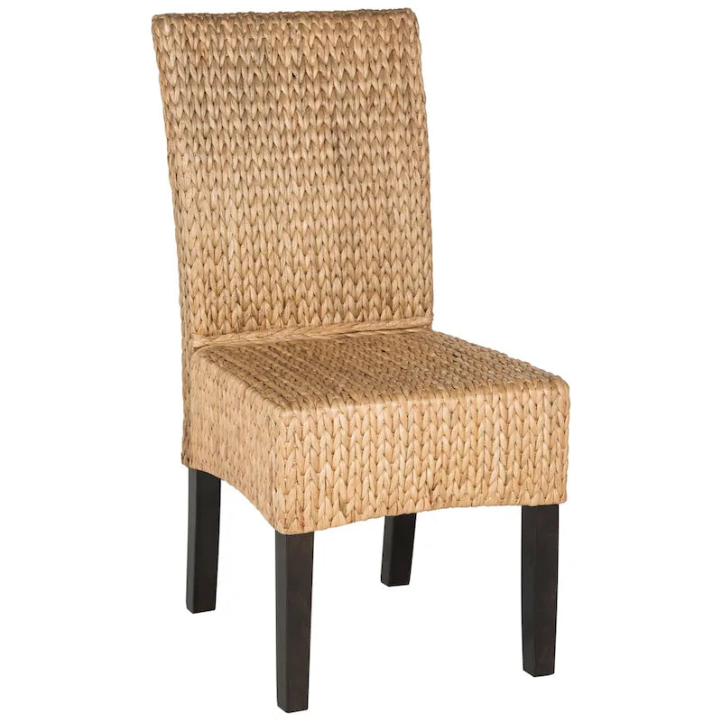 SAFAVIEH Clemensa Chaise de salle à manger naturelle (Lot de 2) - 18,1 x 22,8 x 39 - 18L x 23P x 39H