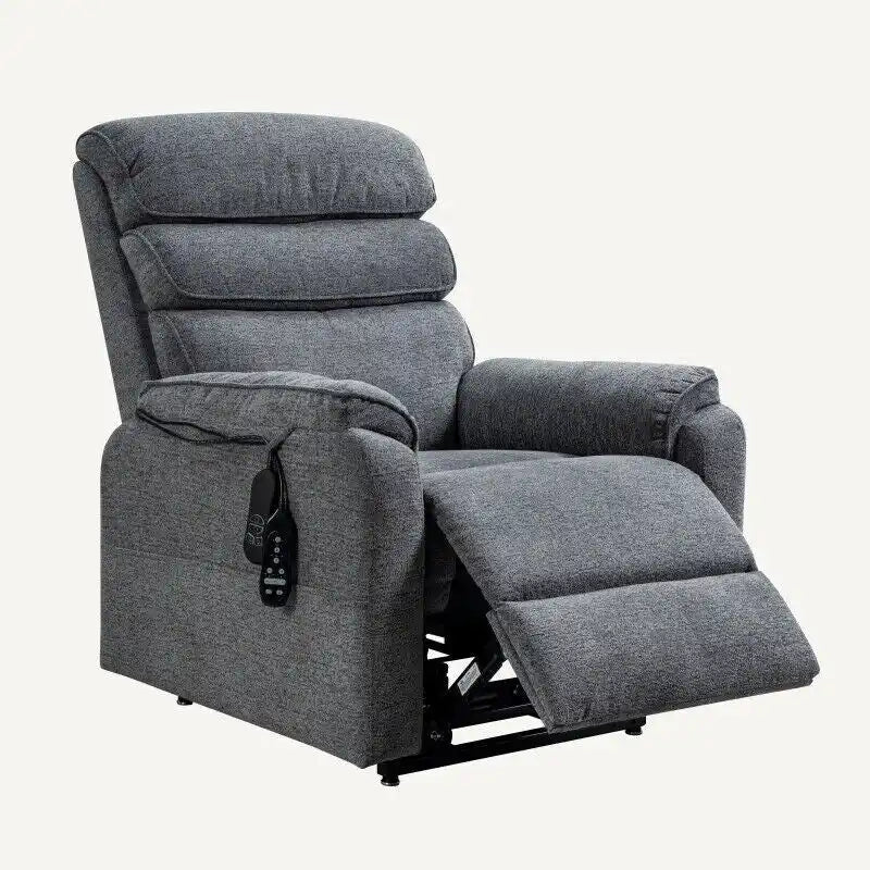 Fauteuil inclinable électrique releveur avec massage, chaleur, appui-tête réglable et revêtement en cuir PU