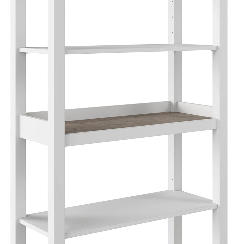 Meuble TV de ferme 60 W avec portes vitrées, style shiplap gris et blanc