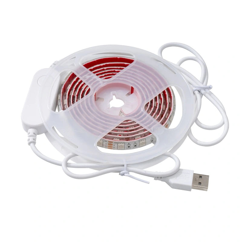 Meuble TV blanc avec rangements et étagères ouvertes