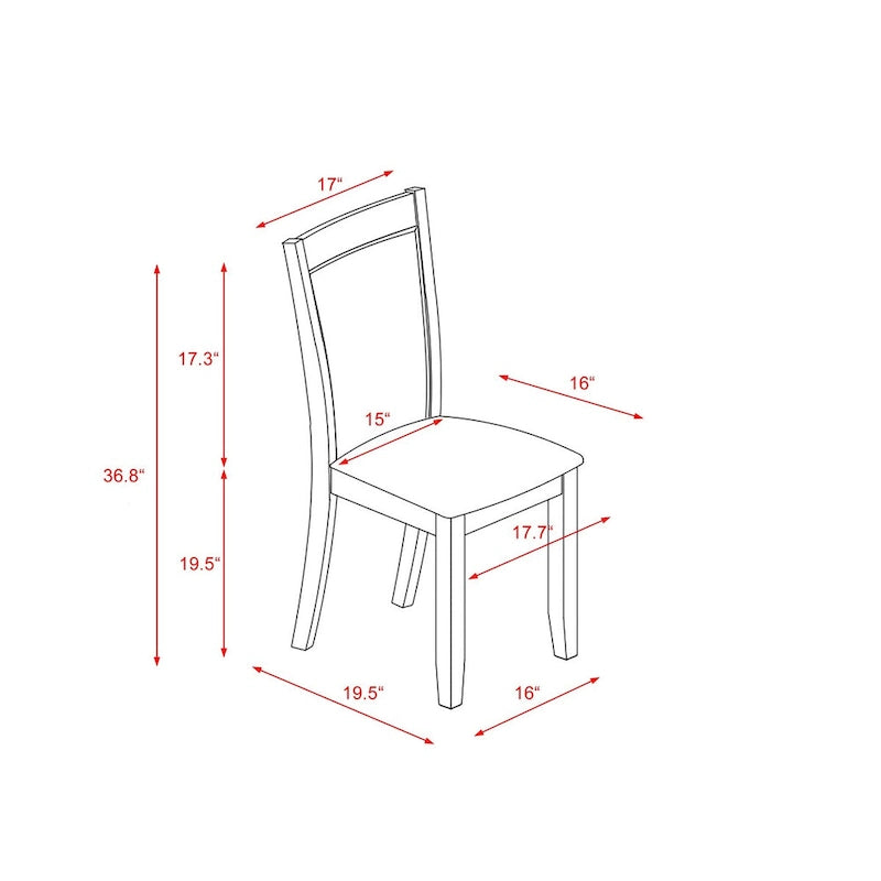 Table à manger rectangulaire avec piètement en X blanc cassé et chaises Parson crème
