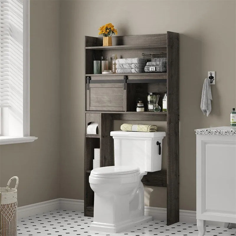 Over The Toilet Storage Cabinet - 7.7D x 32.3W x 61.9H